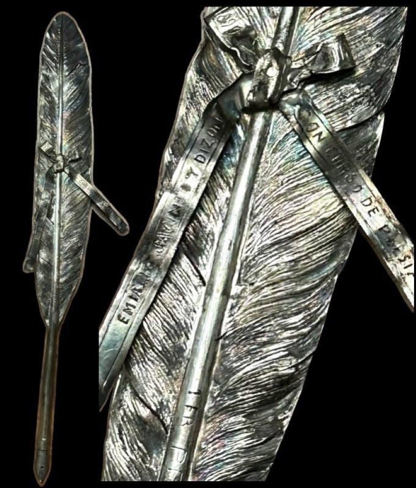 Silver Quill engraved with Emilio Jacinto Dizon