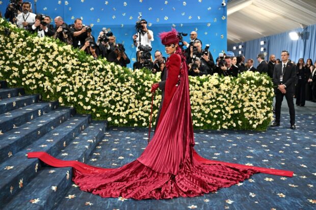 US singer-songwriter and actress Teyana Taylor arrives for the 2025 Met Gala at the Metropolitan Museum of Art on May 5, 2025, in New York. The Gala raises money for the Metropolitan Museum of Art's Costume Institute. The 2025 Met Gala is themed "Tailored for You," aligning with the Costume Instituteís exhibition, "Superfine: Tailoring Black Style," set to open to the public on May 10. (Photo by ANGELA WEISS / AFP)